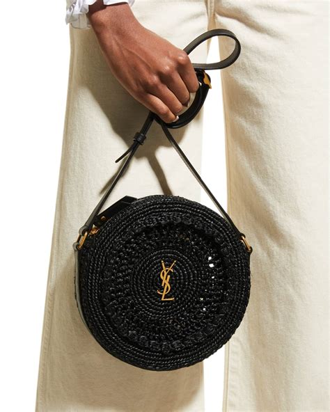 ysl round sling bag|YSL crossbody bag with tassel.